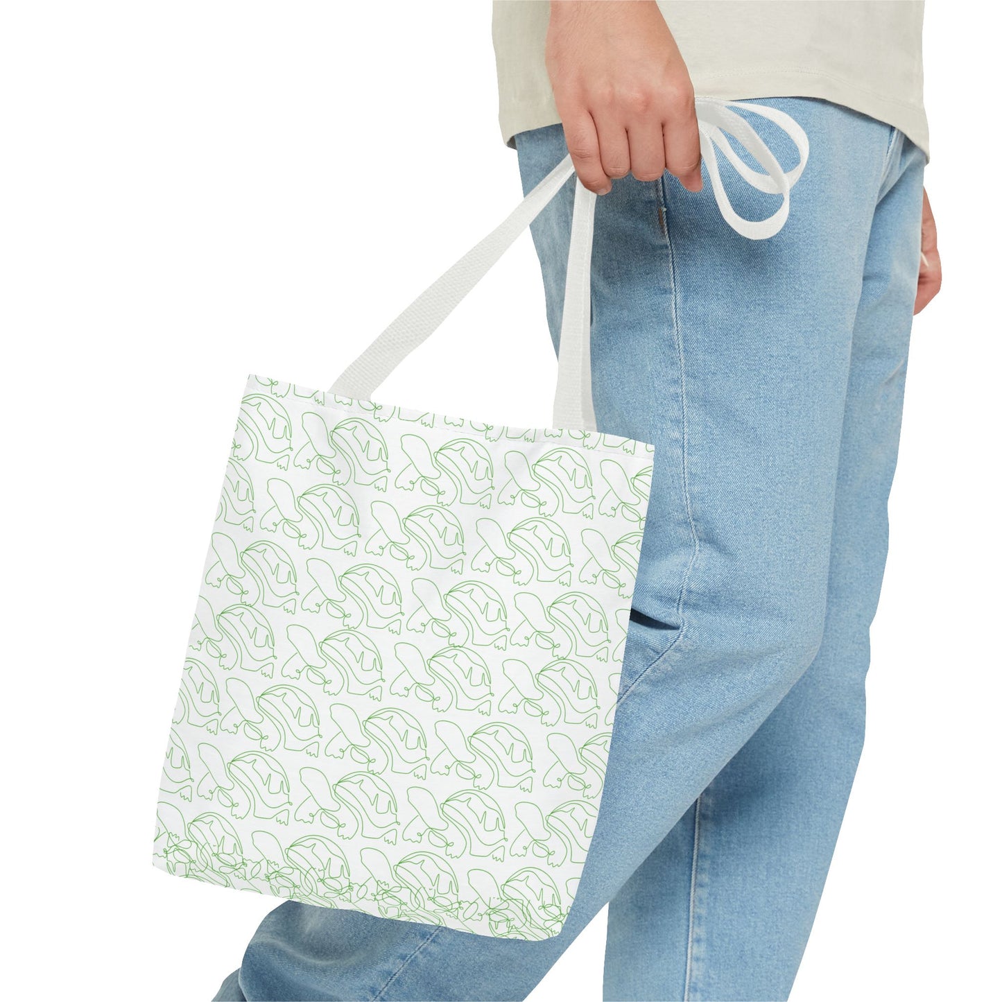 Tote Bag - Tortoise Character Design, Stay Focused and Serve Others
