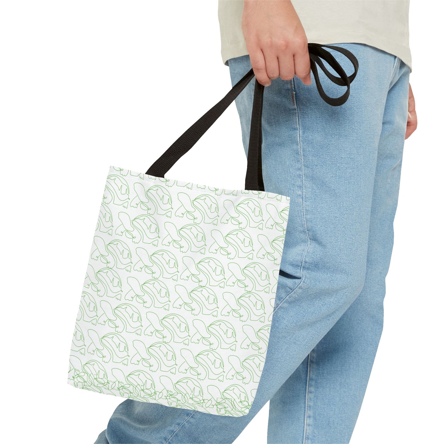 Tote Bag - Tortoise Character Design, Stay Focused and Serve Others