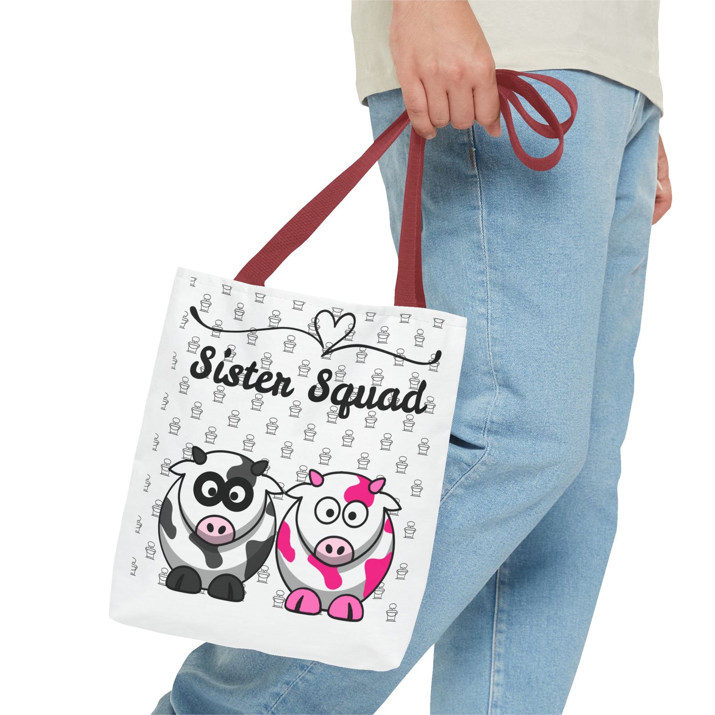 Farmers Support Tote Bag | Fun Flair Sisters & Animal Print Design