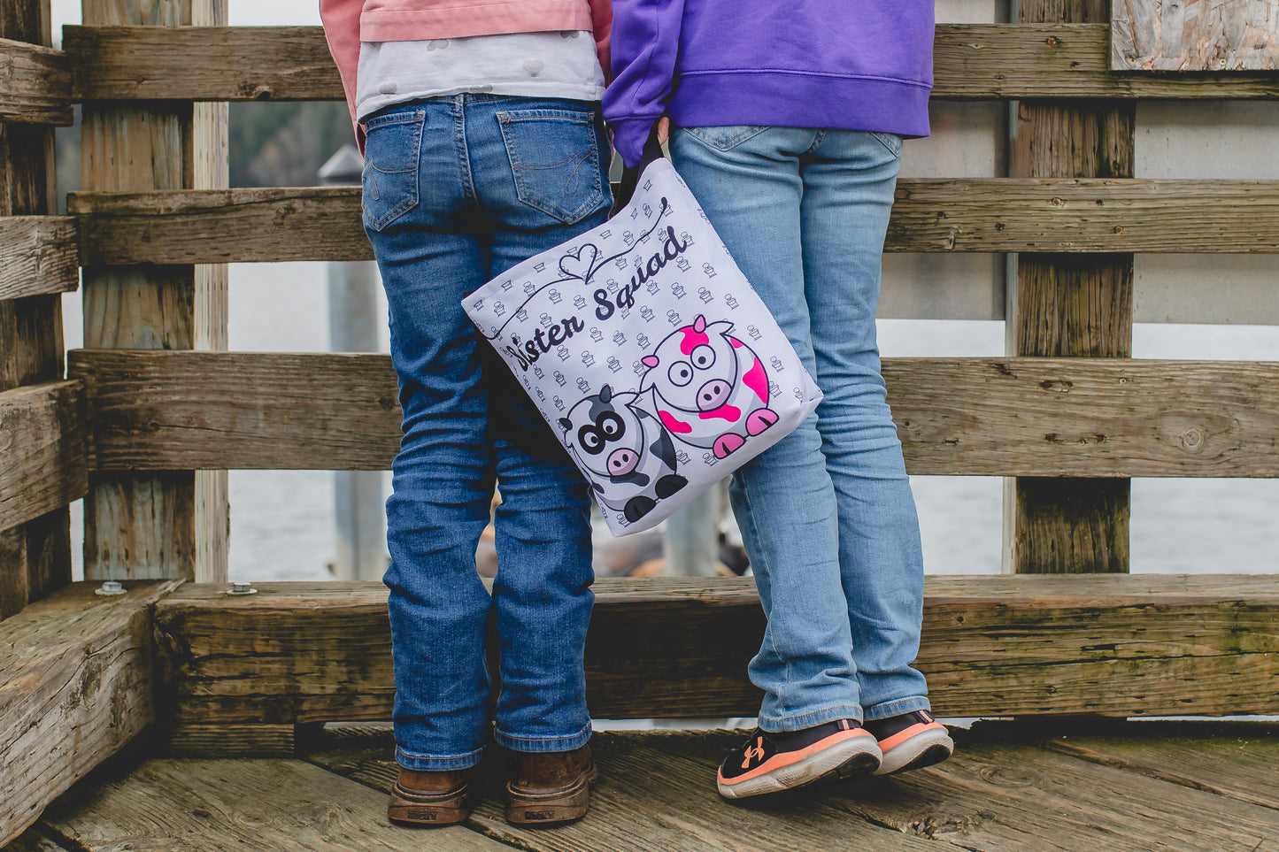 Farmers Support Tote Bag | Fun Flair Sisters & Animal Print Design
