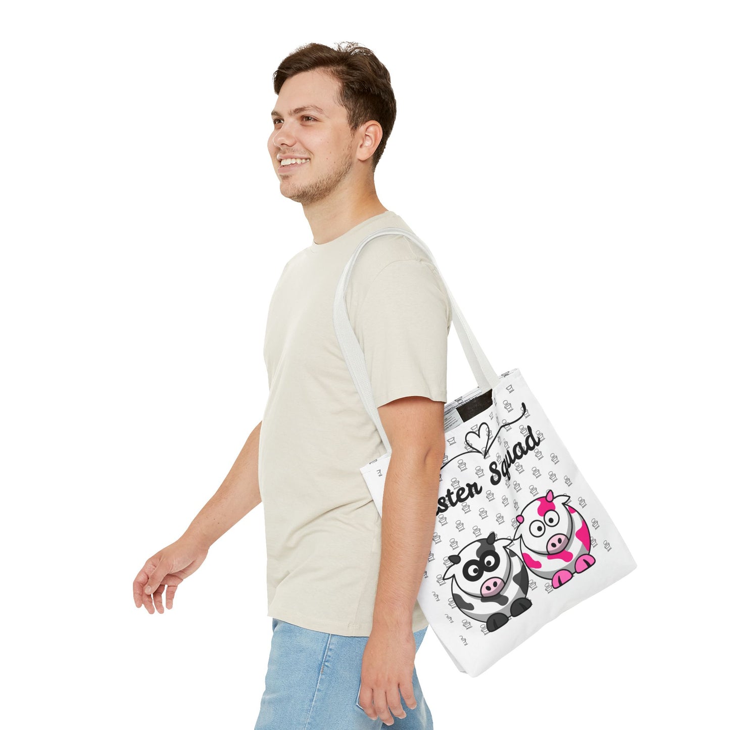 Farmers Support Tote Bag | Fun Flair Sisters & Animal Print Design