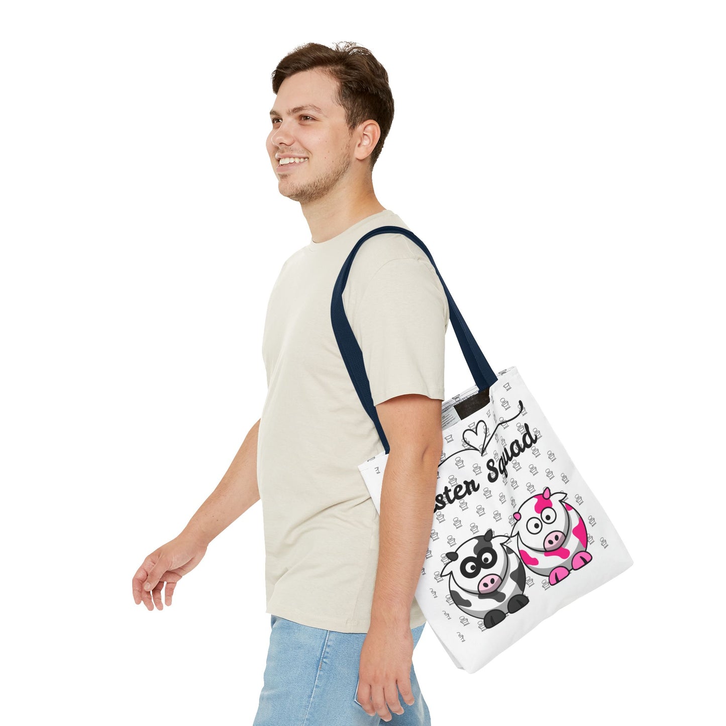 Farmers Support Tote Bag | Fun Flair Sisters & Animal Print Design