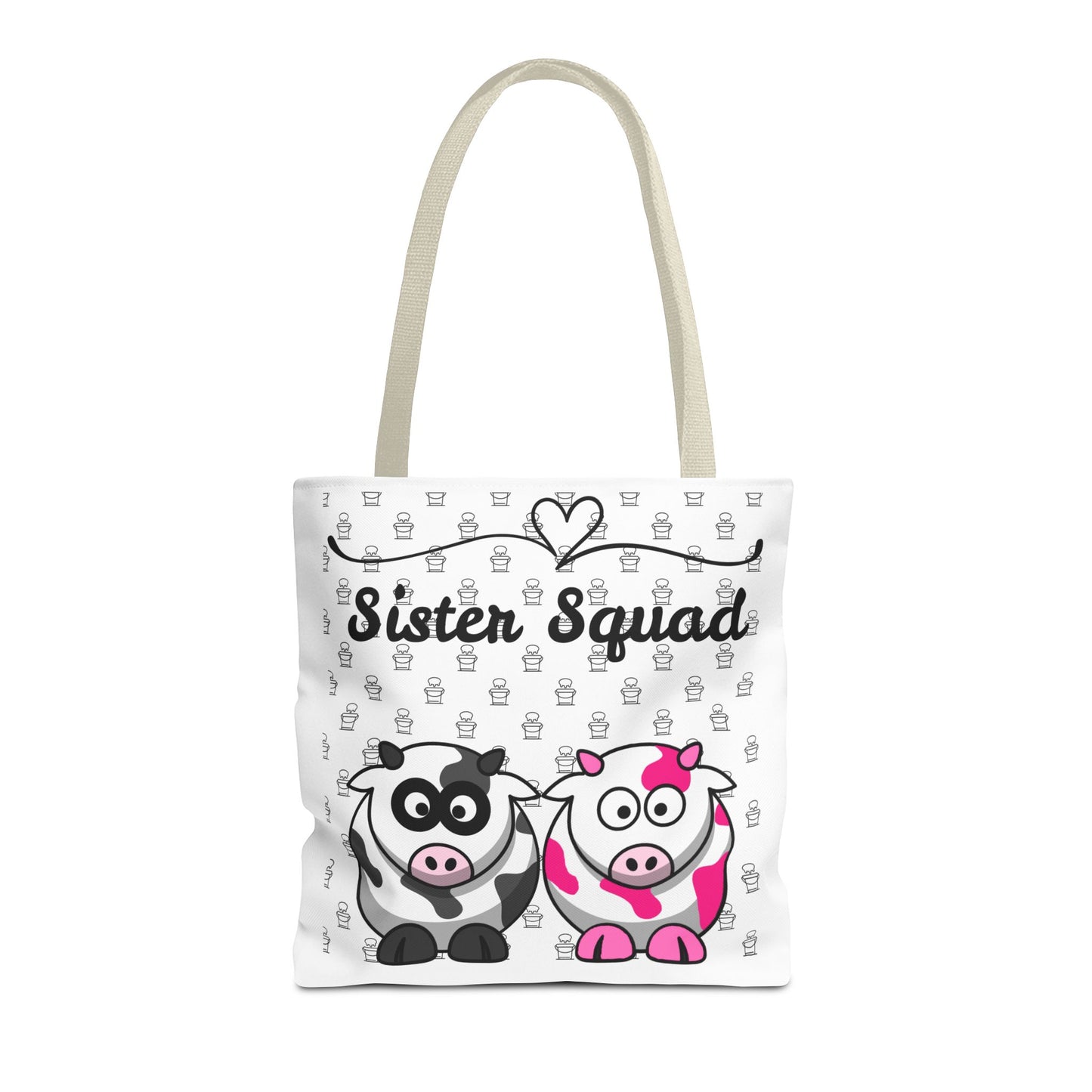 Farmers Support Tote Bag | Fun Flair Sisters & Animal Print Design
