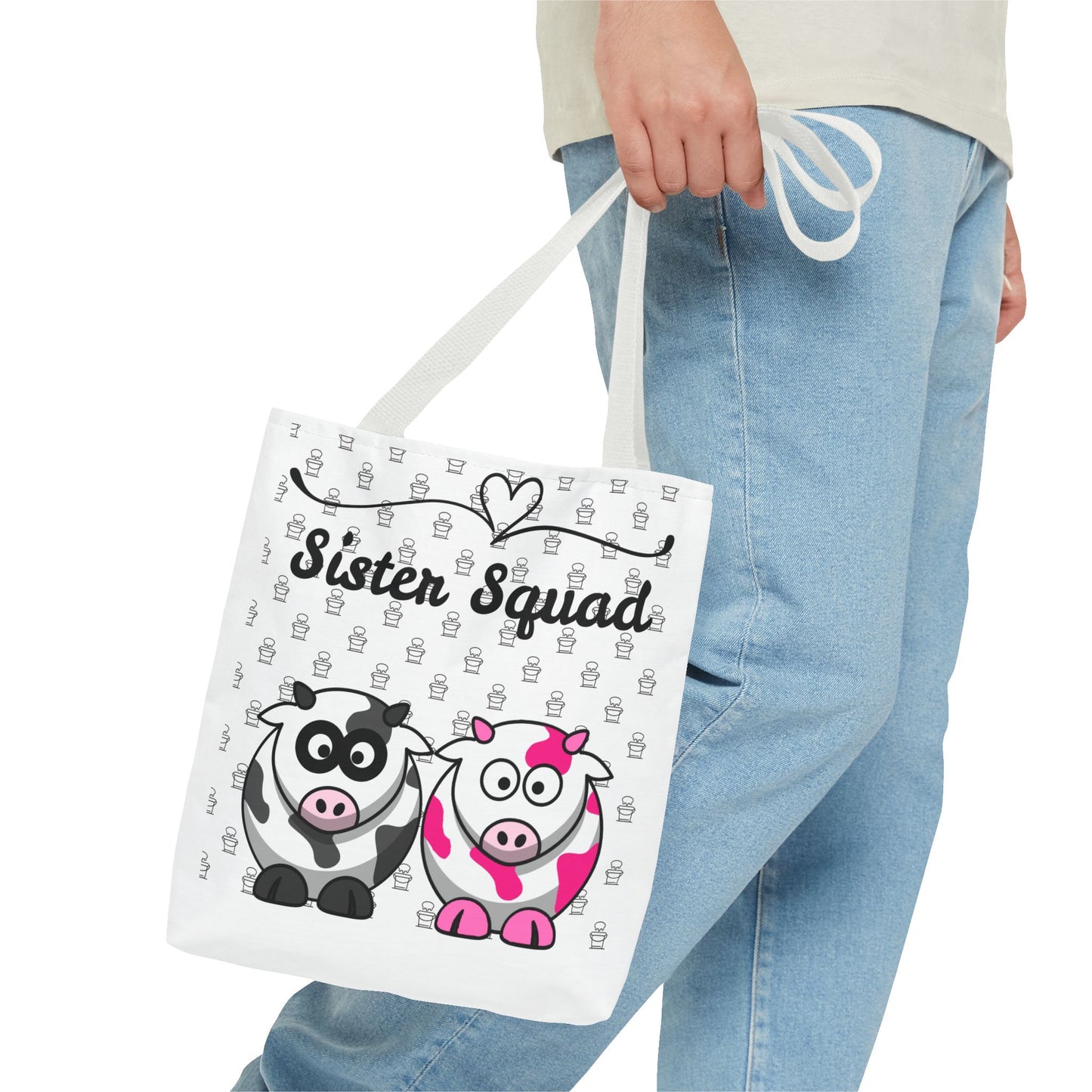 Farmers Support Tote Bag | Fun Flair Sisters & Animal Print Design