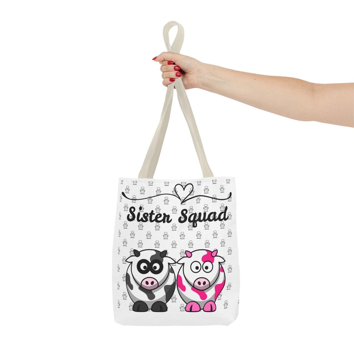 Farmers Support Tote Bag | Fun Flair Sisters & Animal Print Design