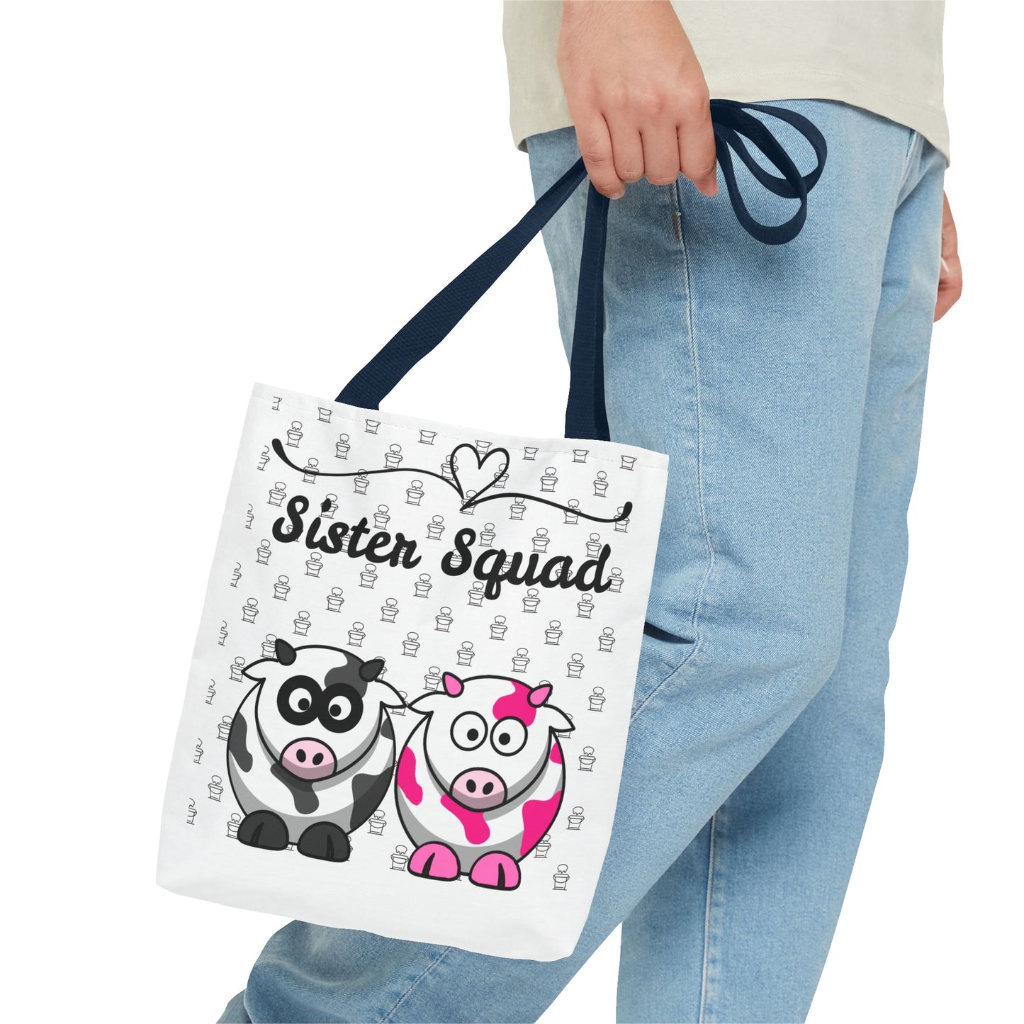Farmers Support Tote Bag | Fun Flair Sisters & Animal Print Design