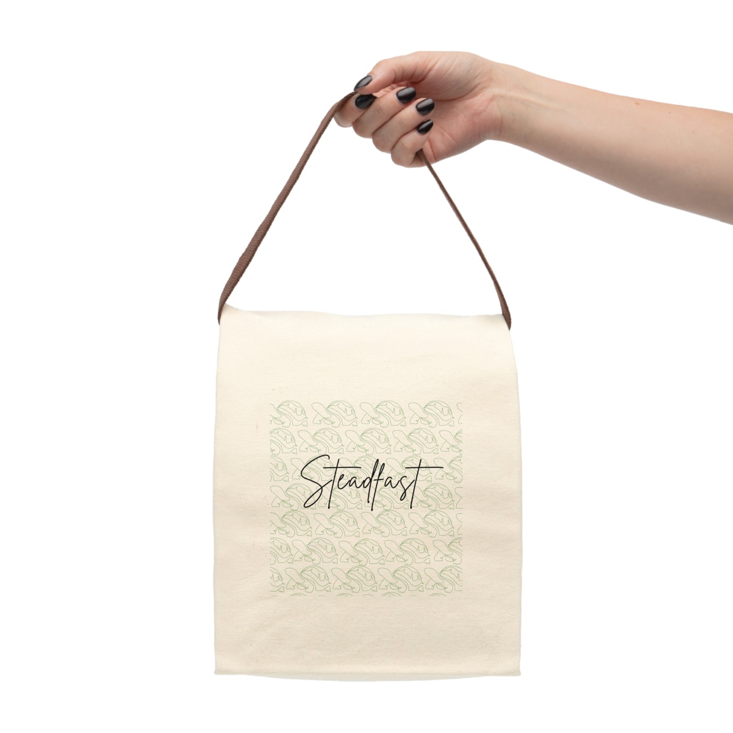 Canvas Lunch Bag - Tortoise and Hare Fable Inspirational Design