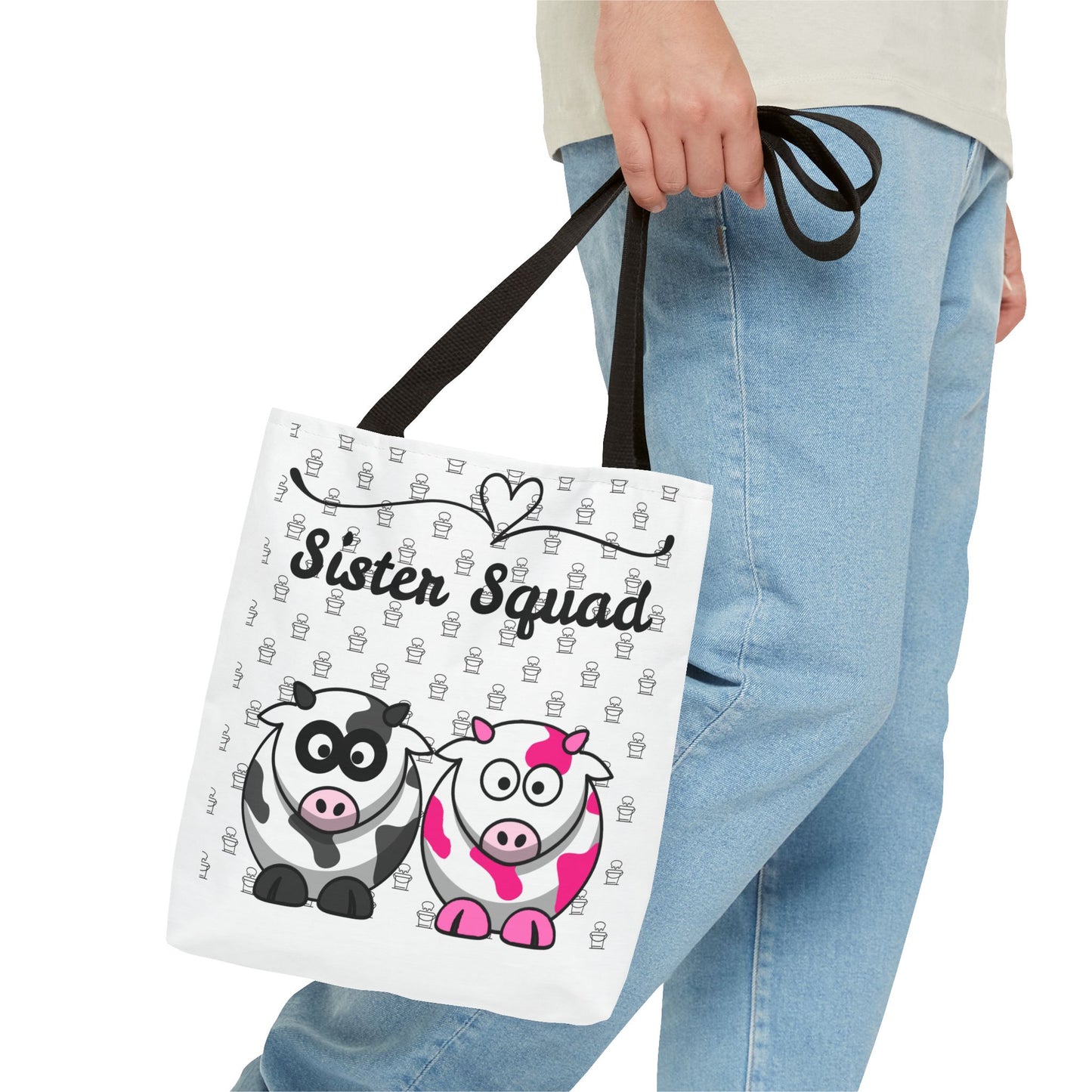 Farmers Support Tote Bag | Fun Flair Sisters & Animal Print Design