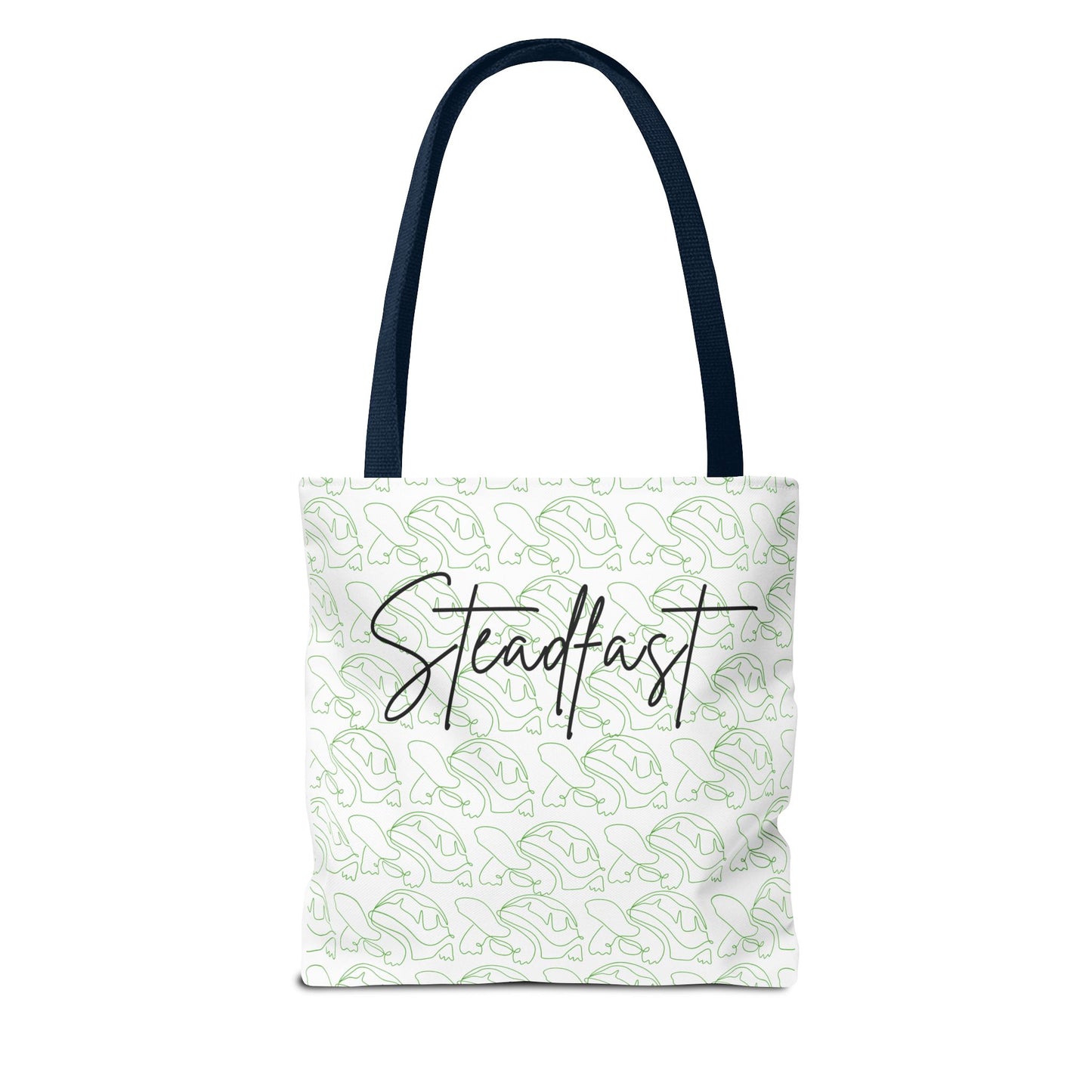 Tote Bag - Tortoise Character Design, Stay Focused and Serve Others