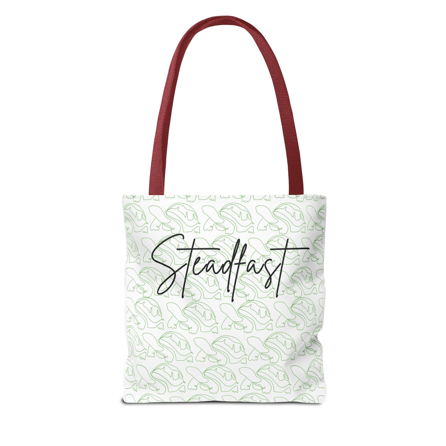 Tote Bag - Tortoise Character Design, Stay Focused and Serve Others