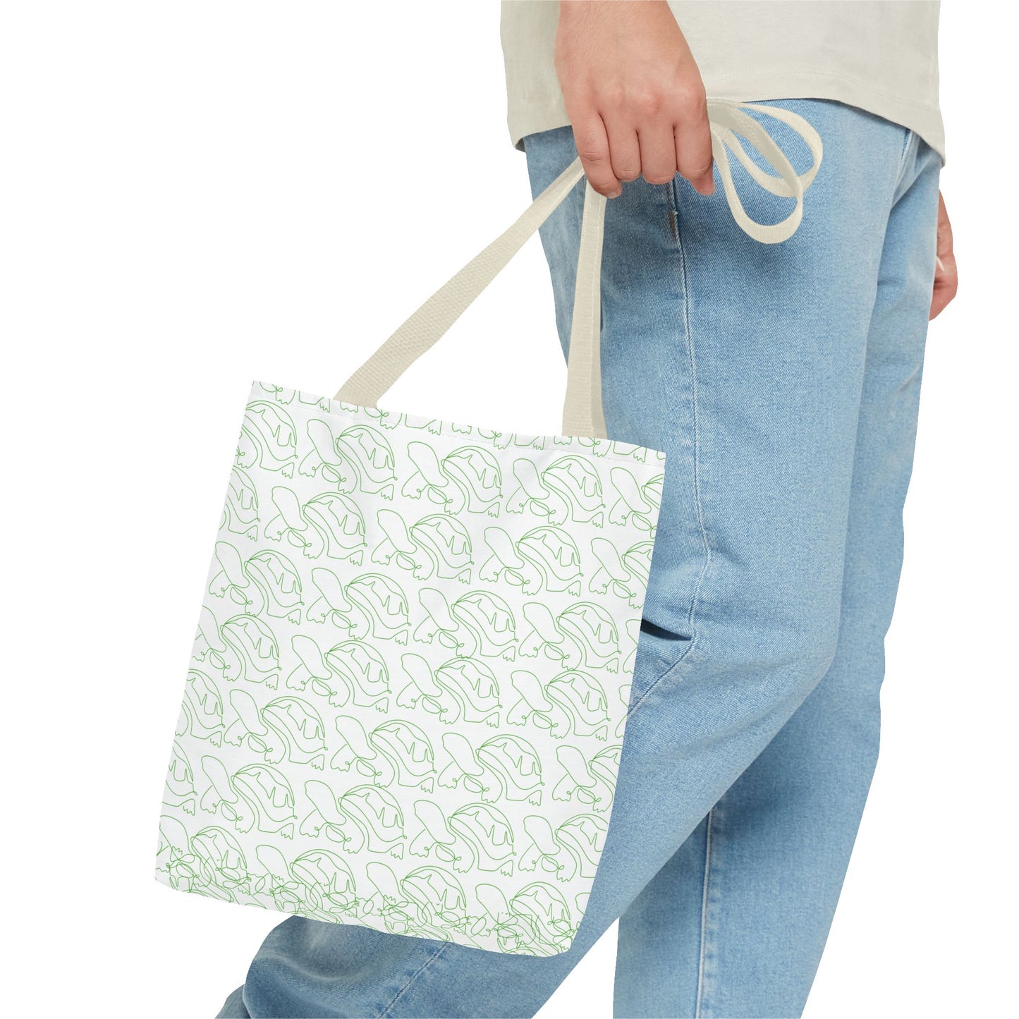 Tote Bag - Tortoise Character Design, Stay Focused and Serve Others