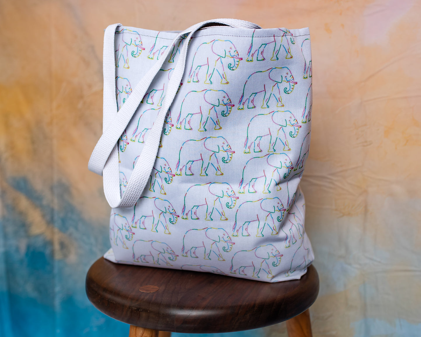 Wildlife Connection Tote Bag- Elephants