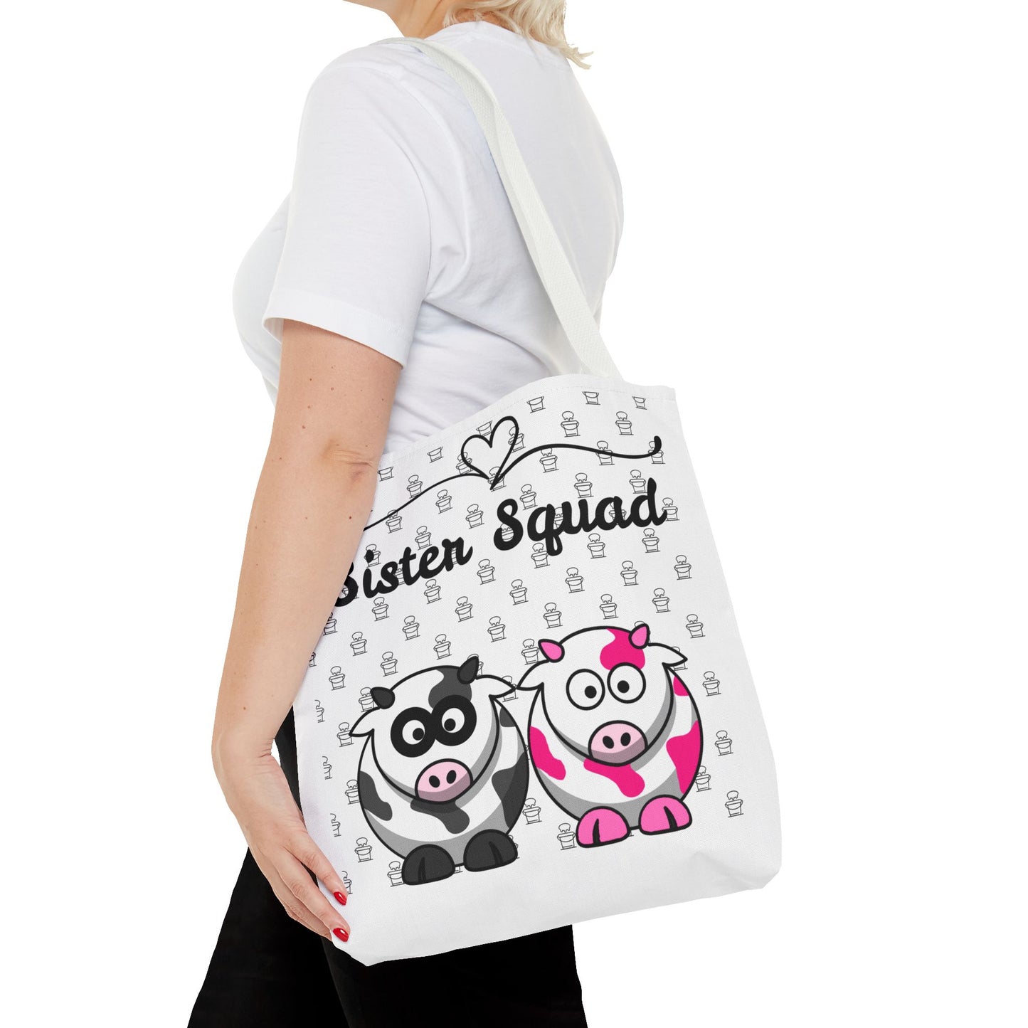 Farmers Support Tote Bag | Fun Flair Sisters & Animal Print Design