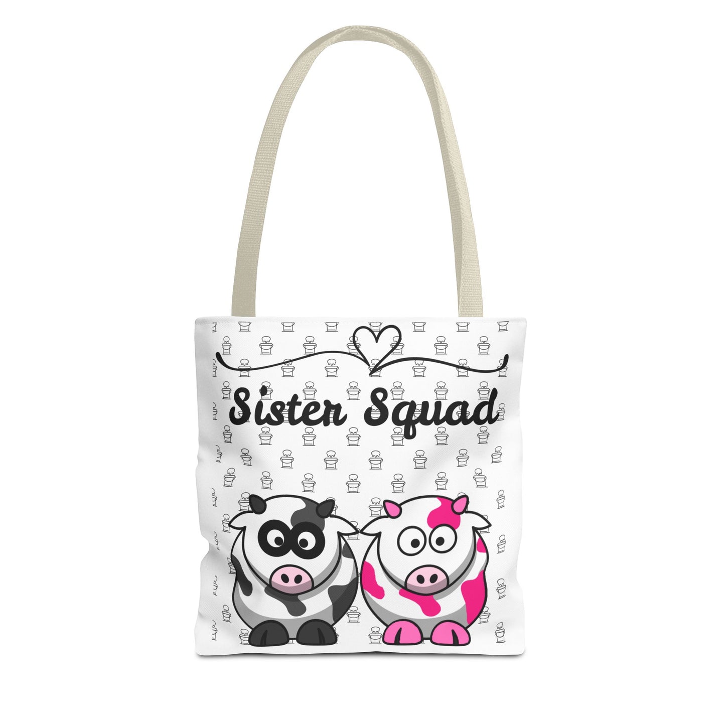 Farmers Support Tote Bag | Fun Flair Sisters & Animal Print Design
