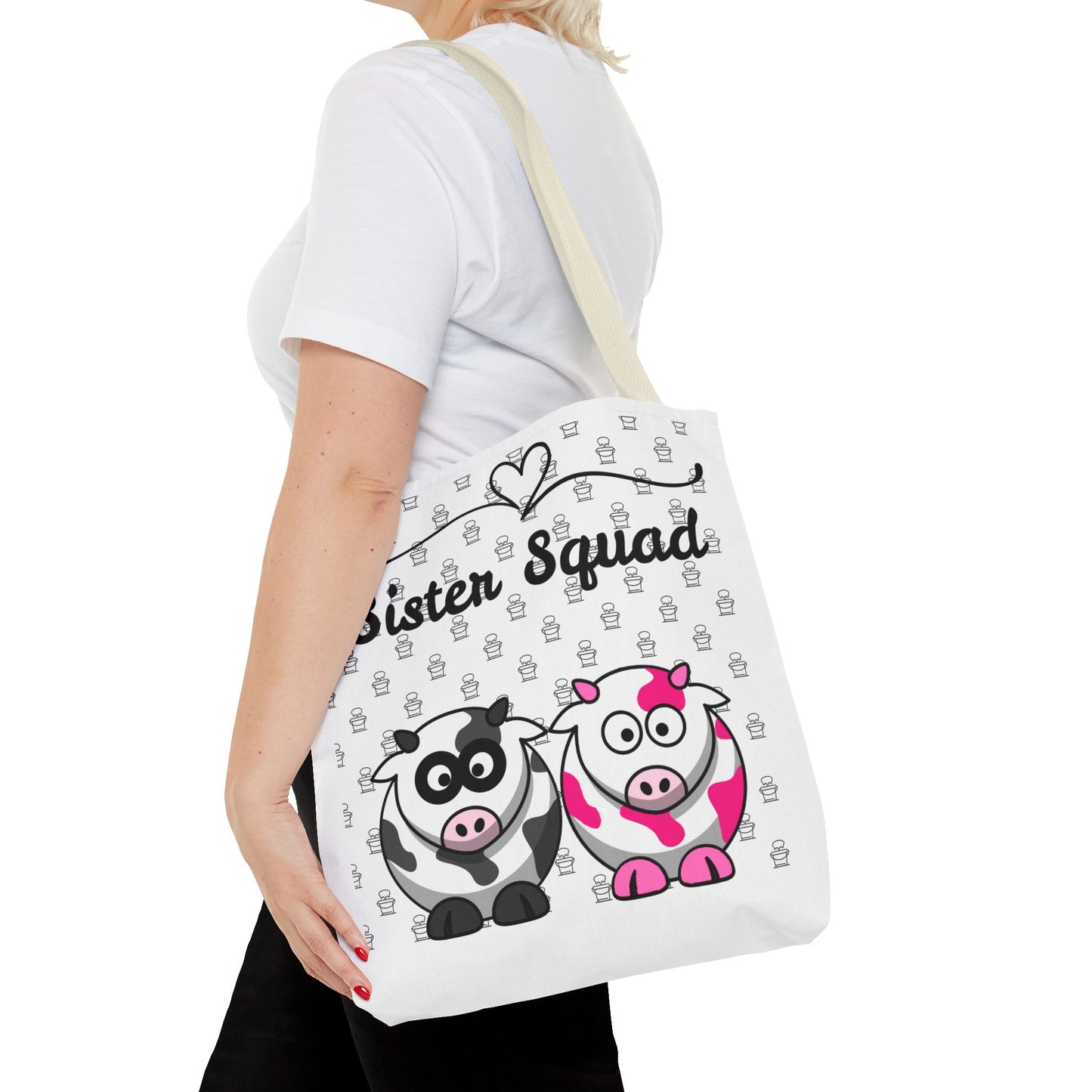 Farmers Support Tote Bag | Fun Flair Sisters & Animal Print Design