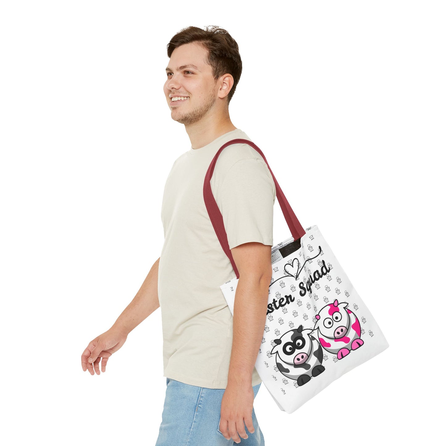 Farmers Support Tote Bag | Fun Flair Sisters & Animal Print Design