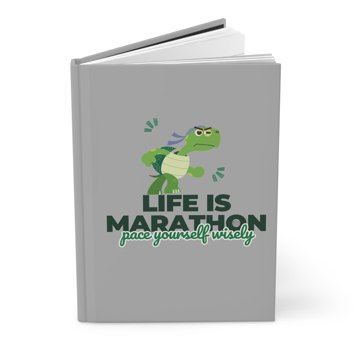 Motivation Tortoise Hardcover Journal Matte